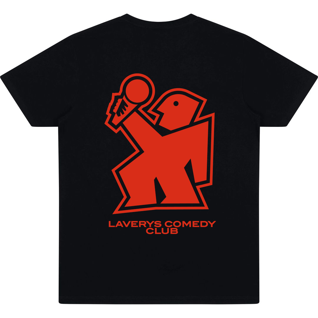 Black Printed T-shirt Back