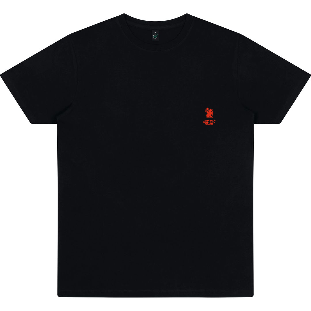 Black Printed T-shirt Front