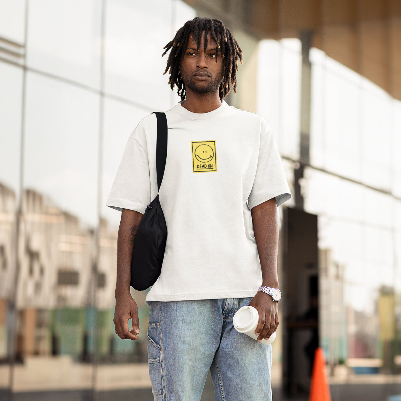 Aye Dead On Poster White T-Shirt