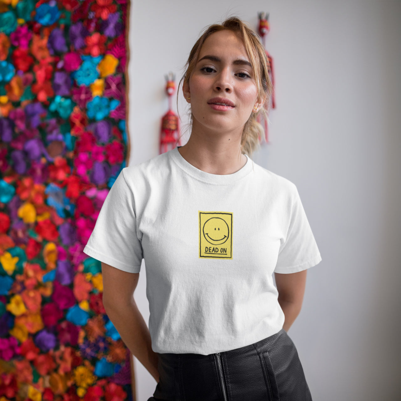 Aye Dead On Poster White T-Shirt
