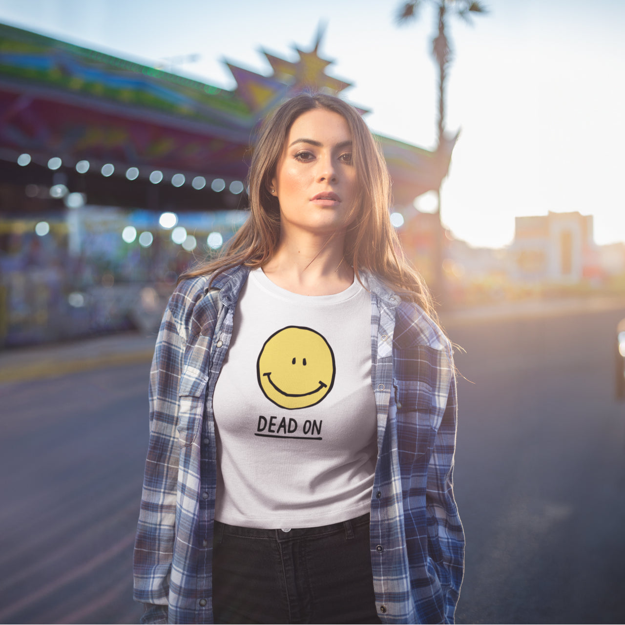 Aye Dead On Poster White Long Sleeve T-Shirt