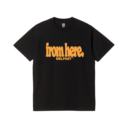 From Here Belfast Black T-Shirt