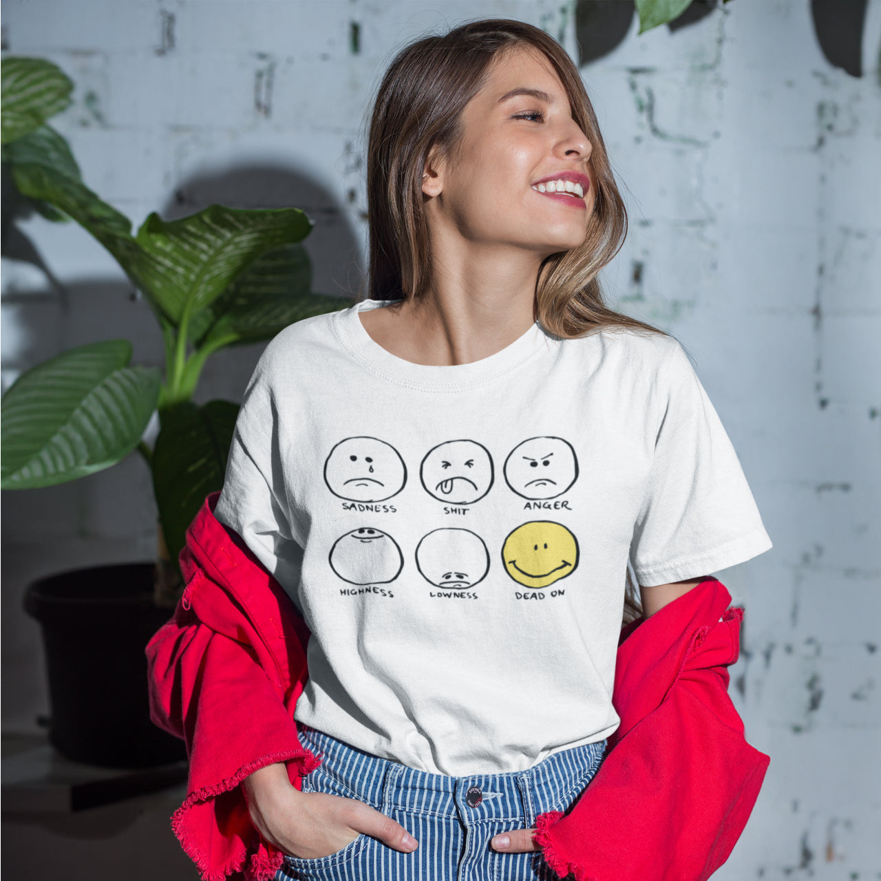 Dead On Not Dead On White T-Shirt