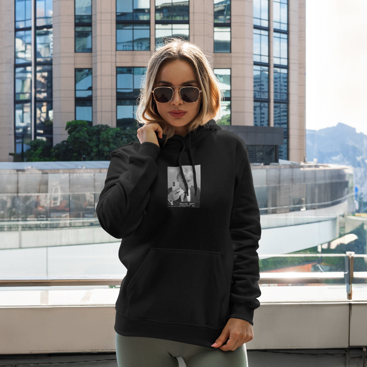Dept Of Antics Selfie Black Hoodie