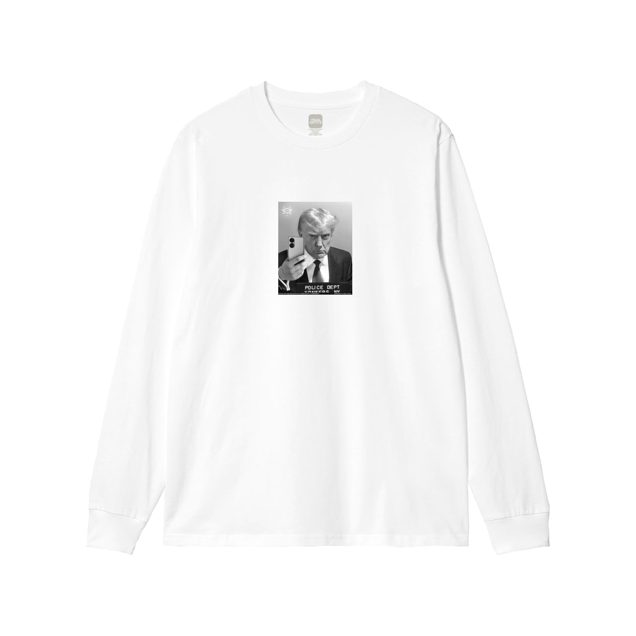 Dept Of Antics Selfie White Long Sleeve T-Shirt