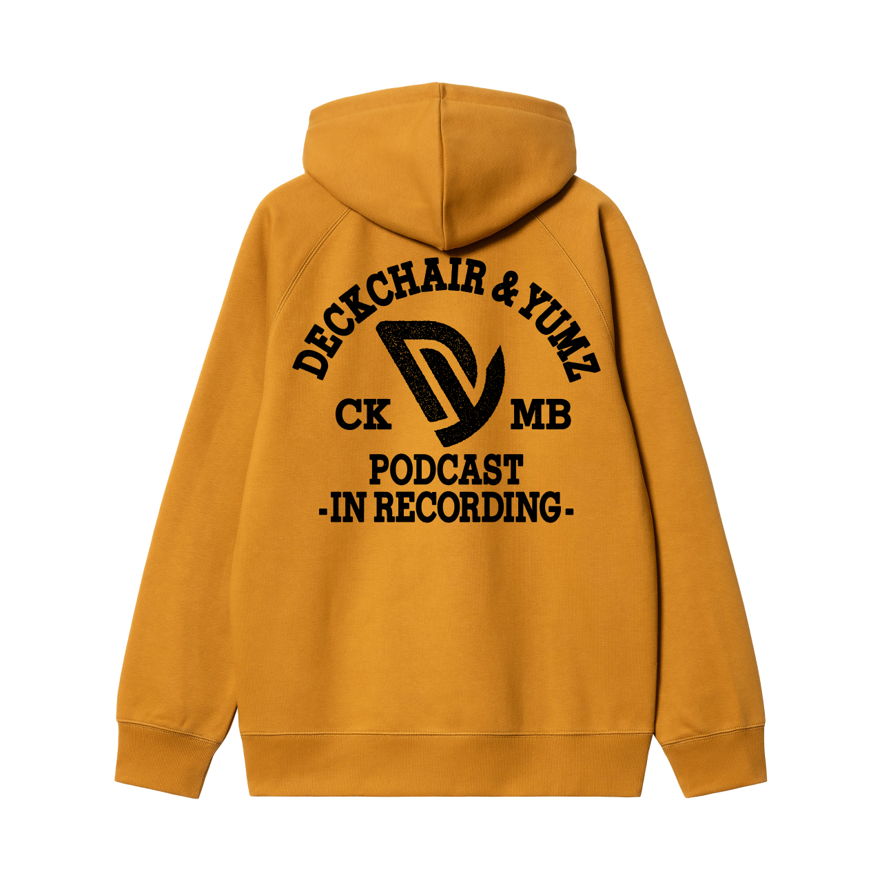 Deckchair and Yumz in Recording Faded Mustard Hoodie