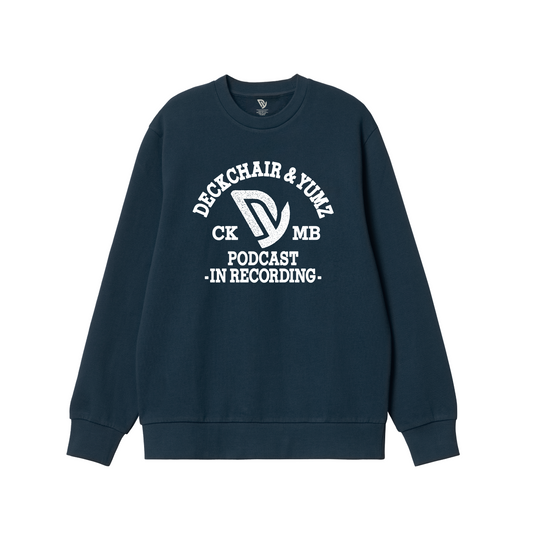 Deckchair and Yumz in Recording Faded Navy Sweatshirt