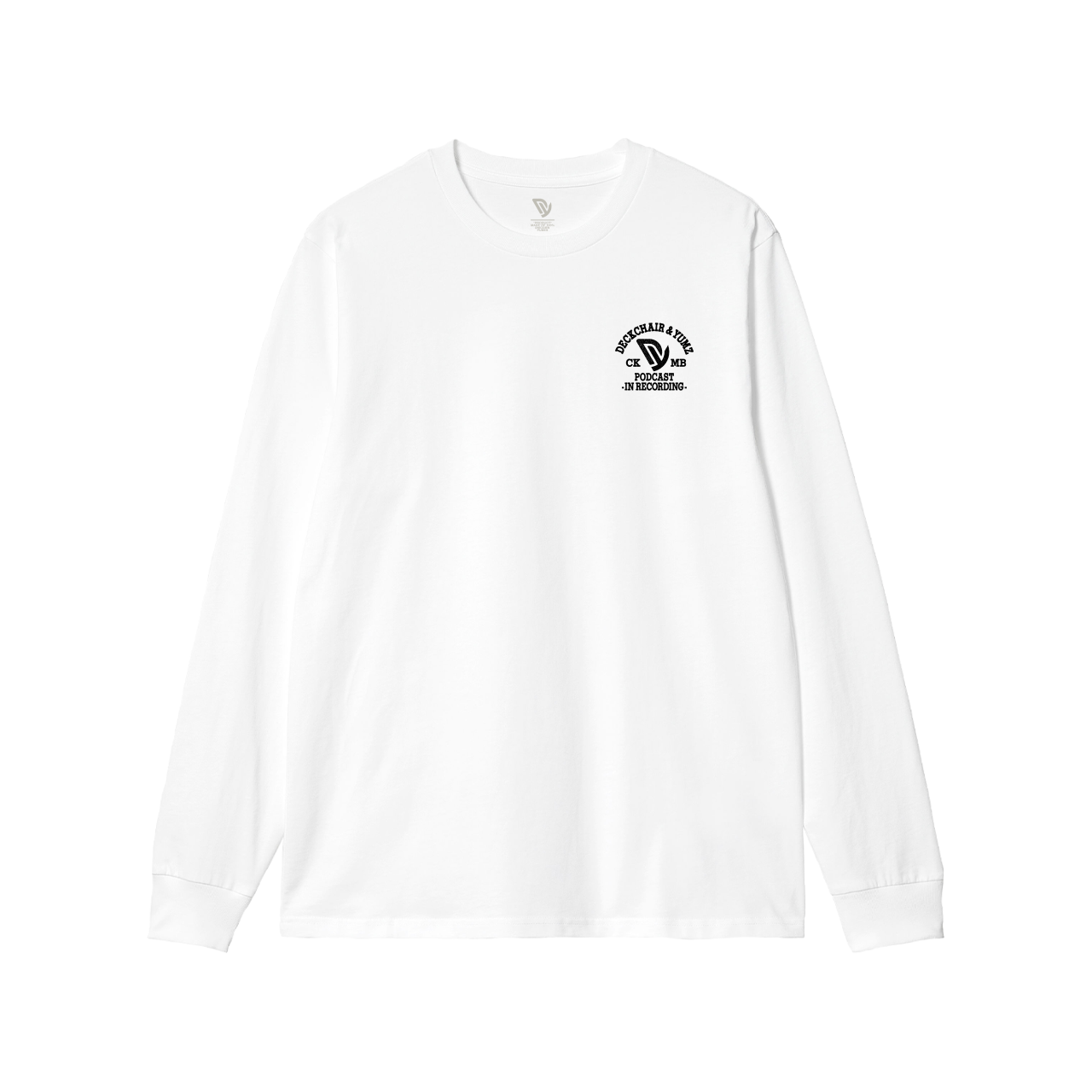 Deckchair and Yumz in Recording White Long Sleeve T-Shirt