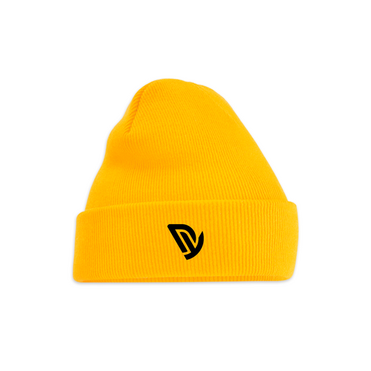 Deckchair And Yumz Logo Original Cuffed Gold Beanie