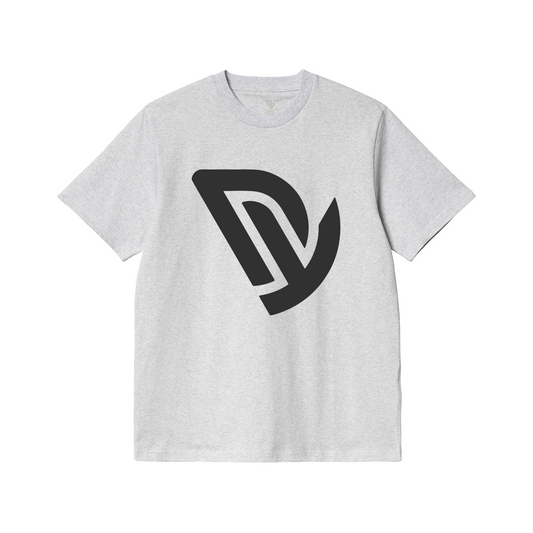 Deckchair And Yumz Logo Light Grey Marl T-Shirt