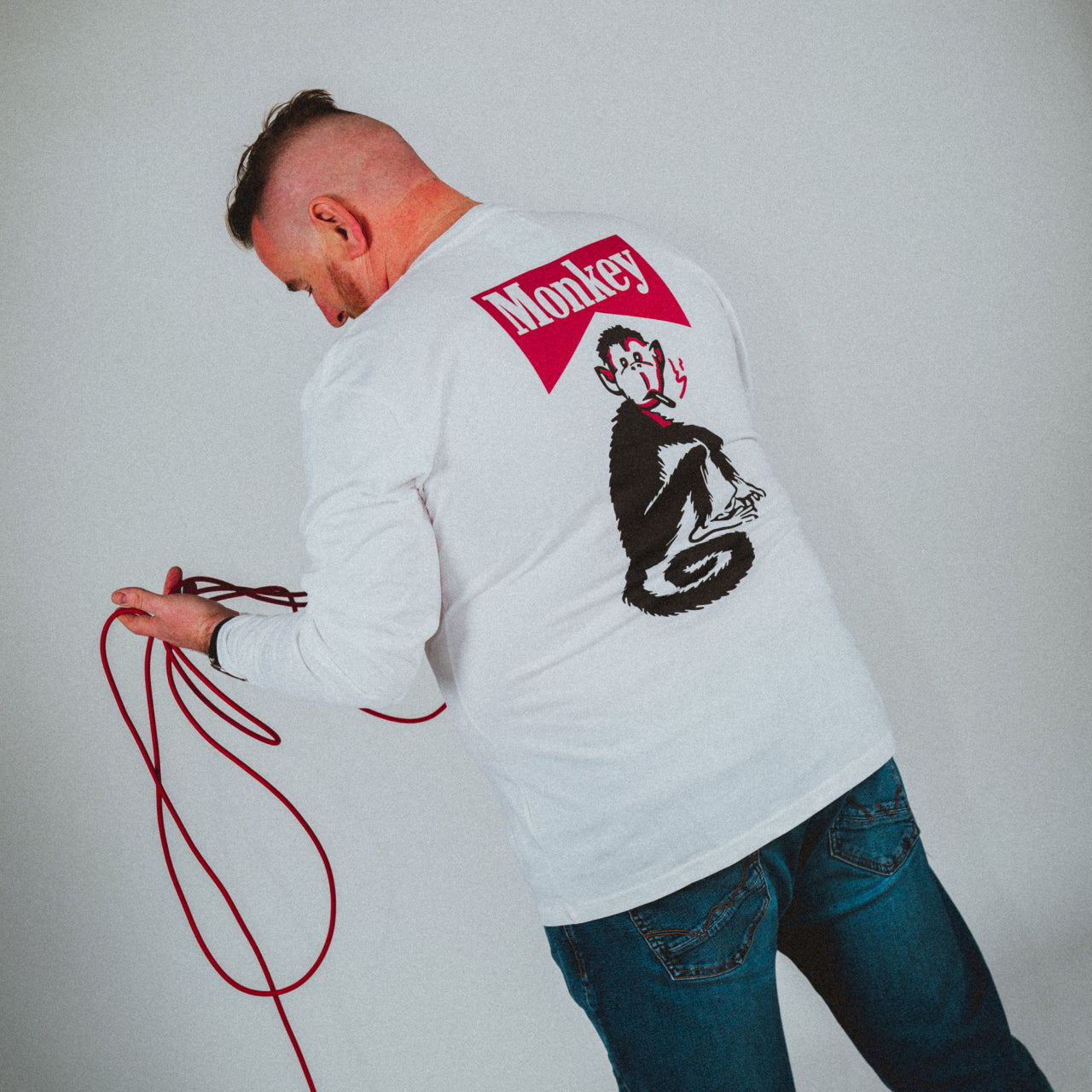 Gizza Feg Mate White Long Sleeve T-Shirt