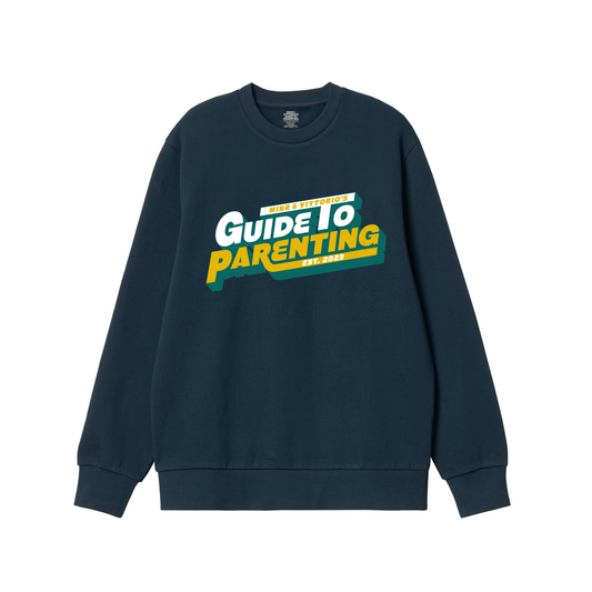 Guide To Parenting Classic Denim Blue Sweatshirt