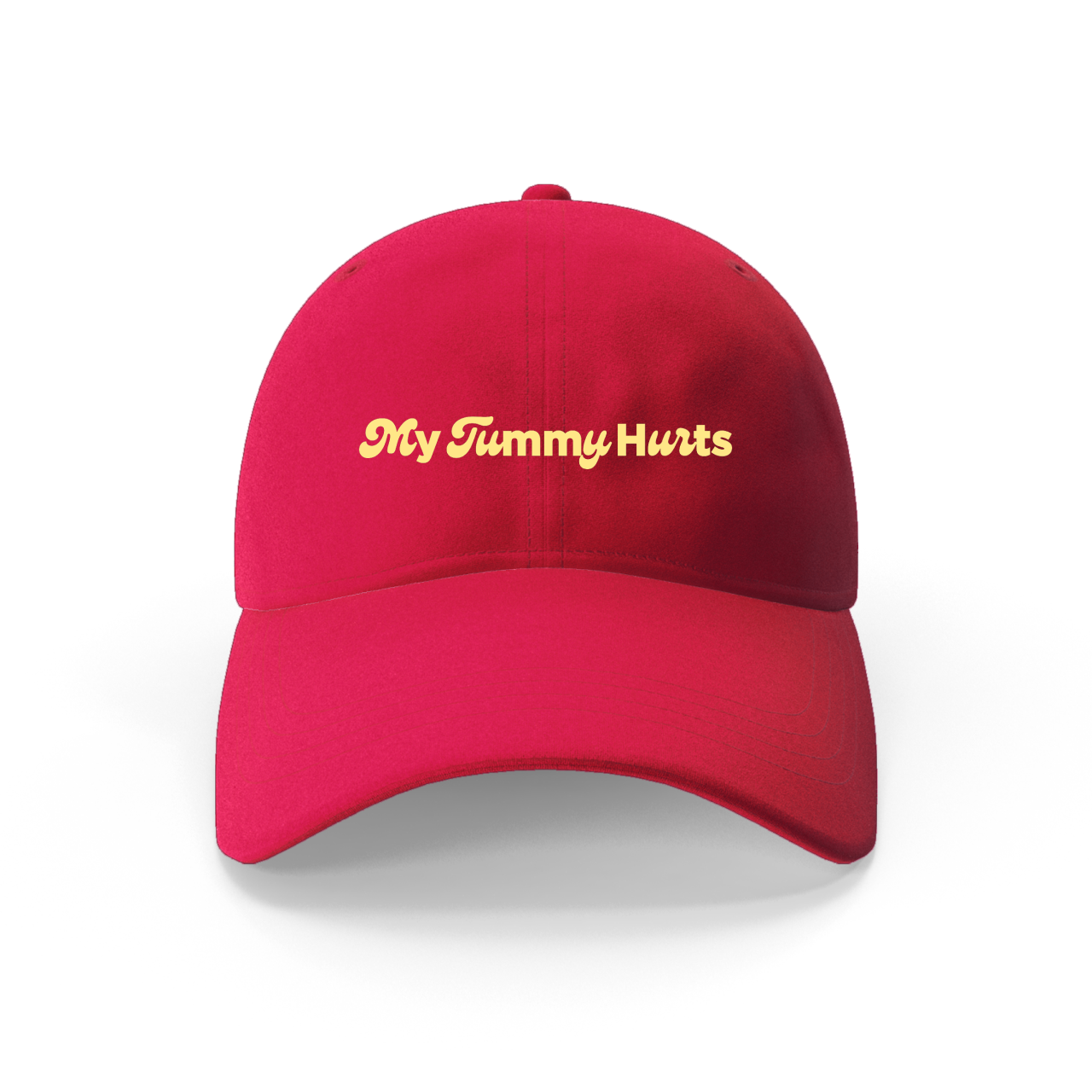 Helens Log My Tummy Hurts Red Cap