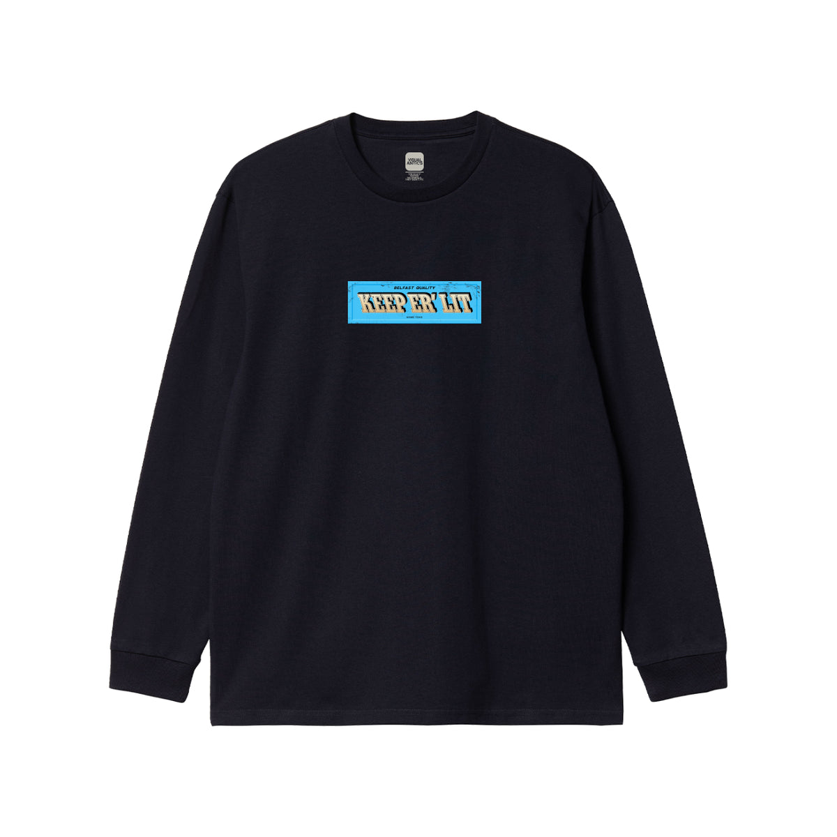 Keep Er Lit Black Long Sleeve T-Shirt