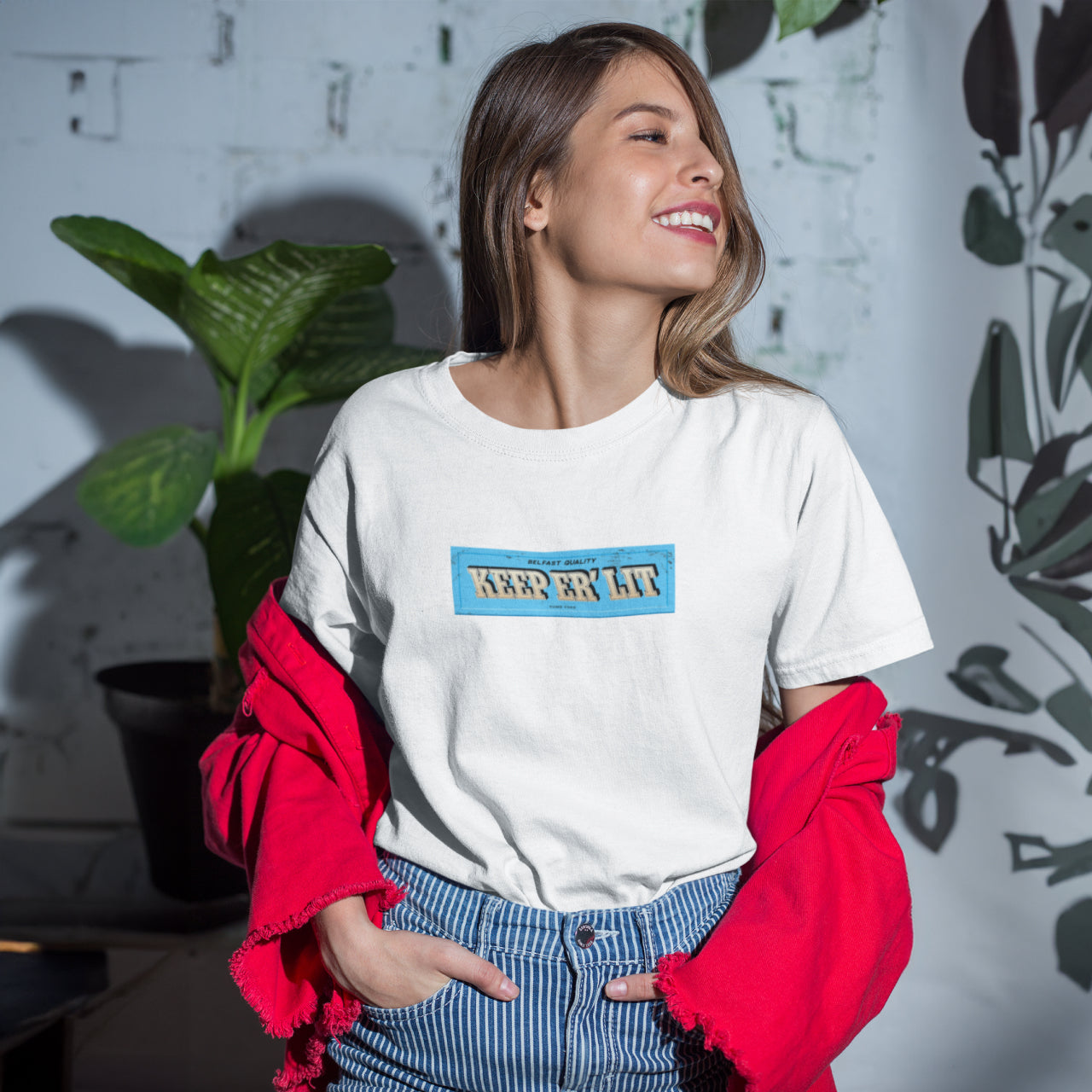 Keep Er Lit White T-Shirt