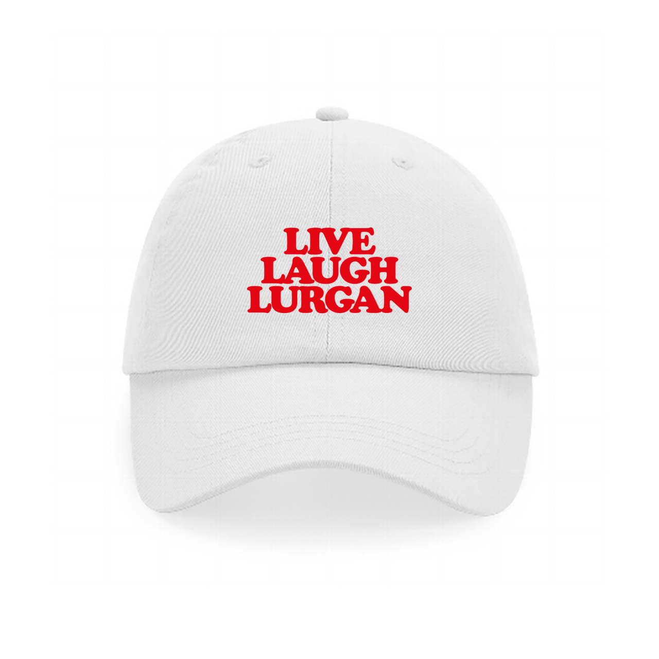 Live Laugh Lurgan White Baseball Cap