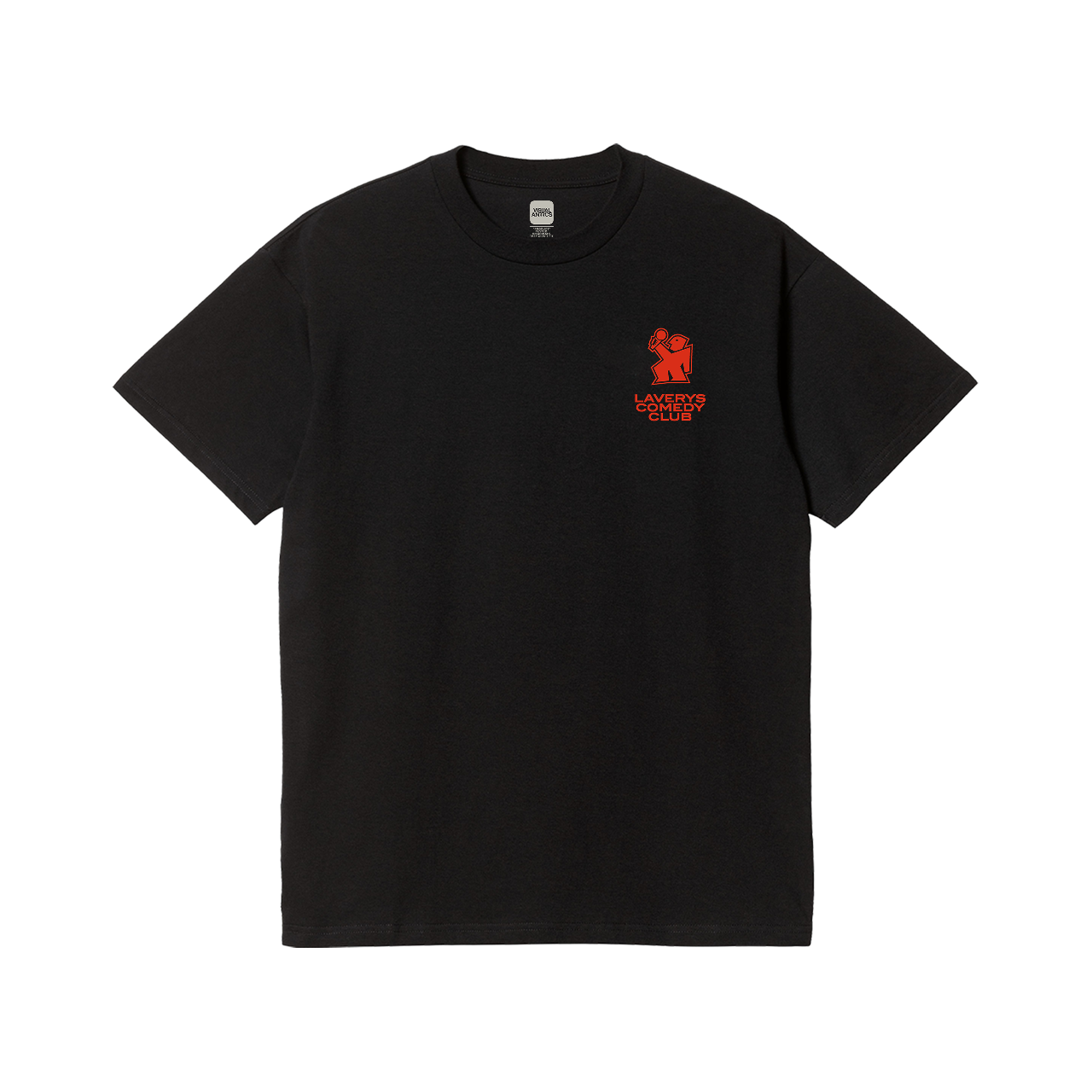 Laverys Comedy Club Laughing Man Black T-Shirt