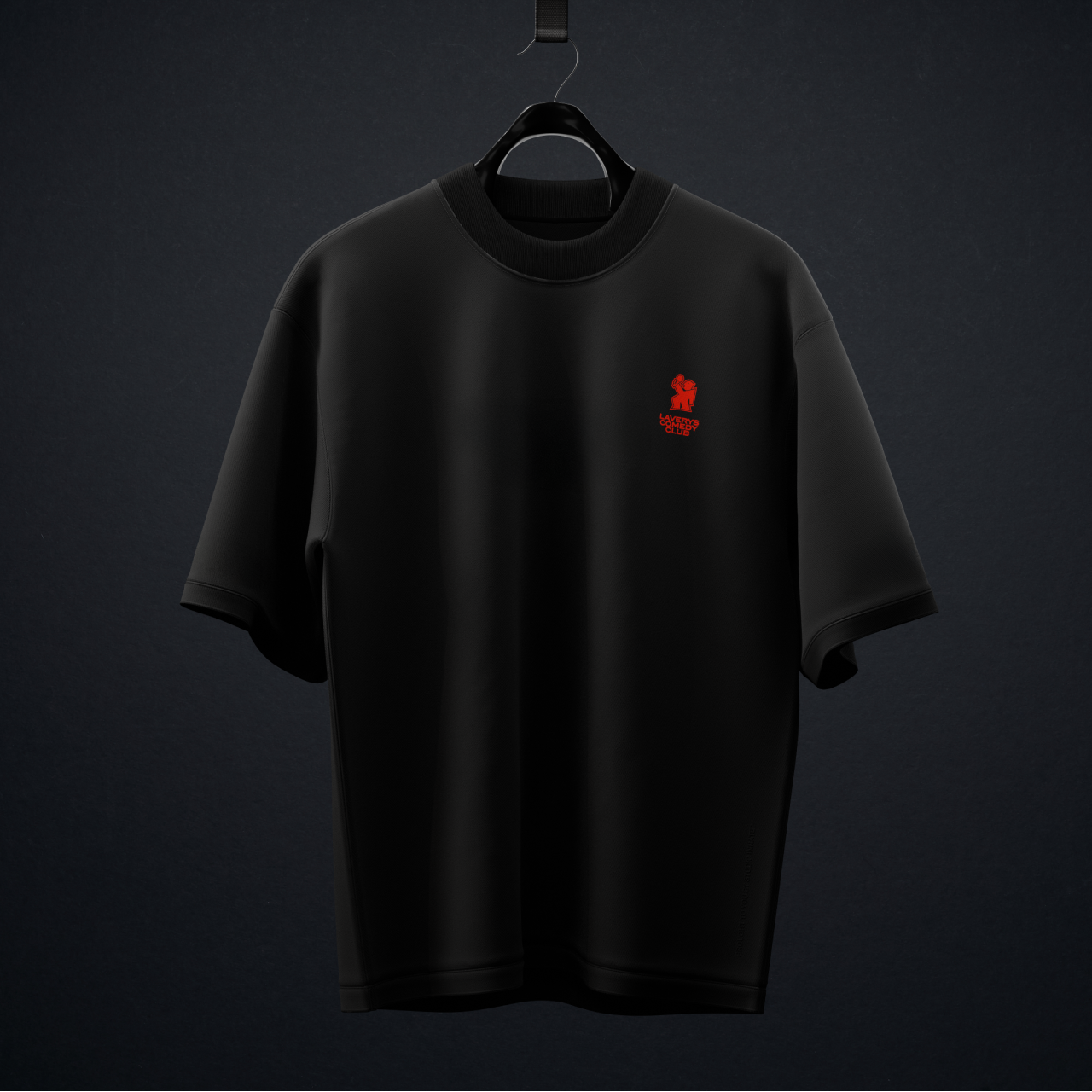 Laverys Comedy Club Laughing Man Black T-Shirt
