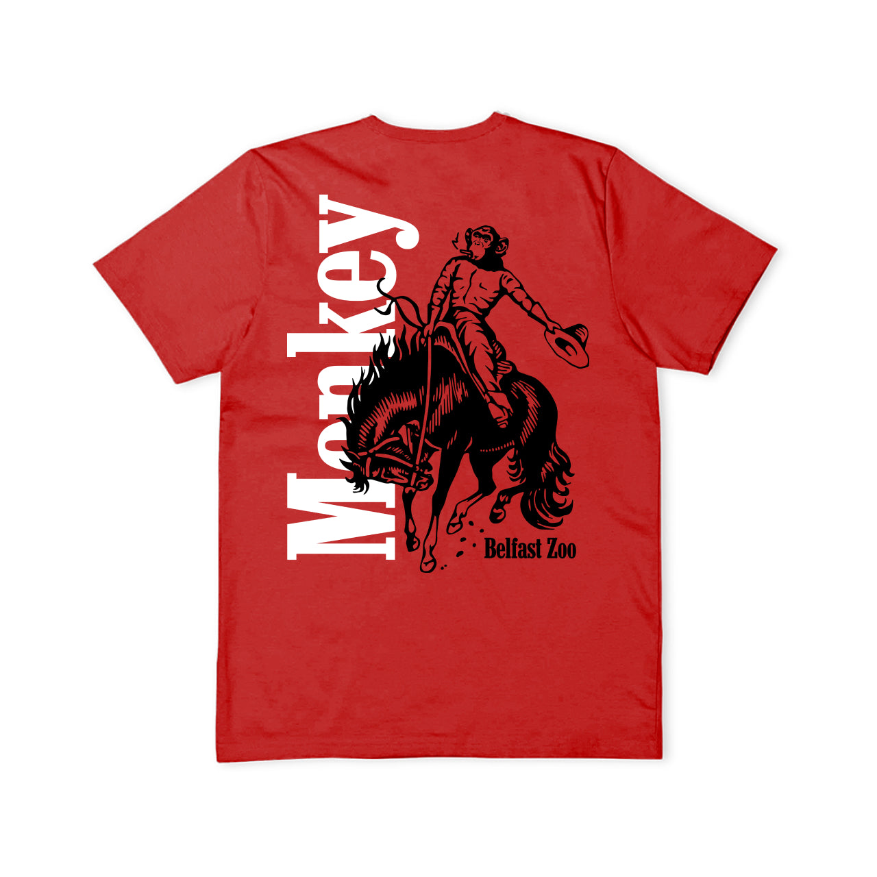 Monkey Cowboy Stero Red T-Shirt