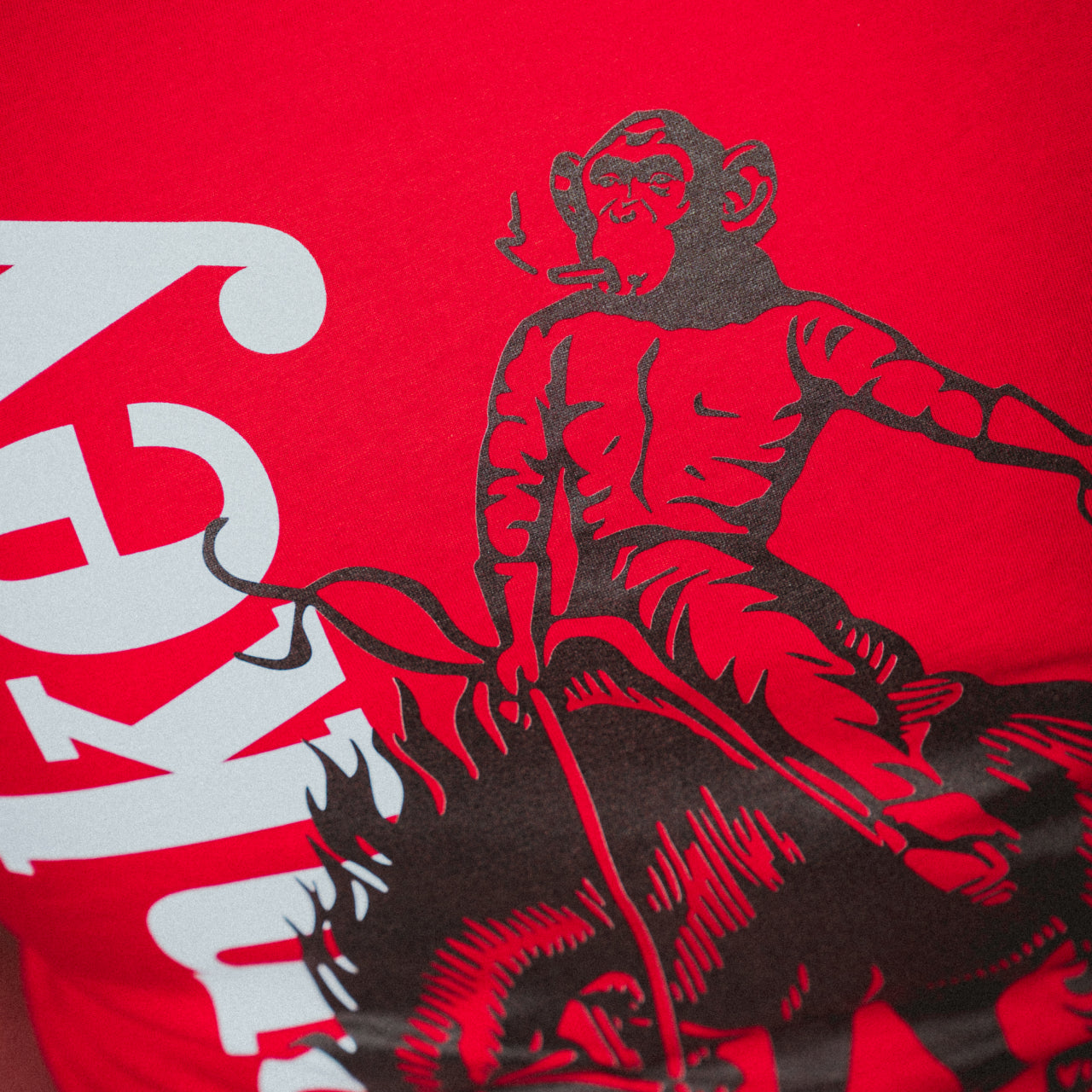 Monkey Cowboy Stero Red T-Shirt