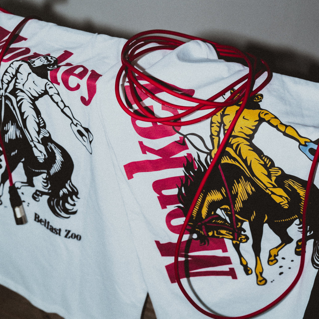 Monkey Cowboy White T-Shirt