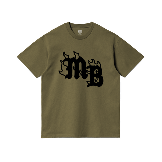 Mudblood Recording Studio Faded Khaki T-Shirt