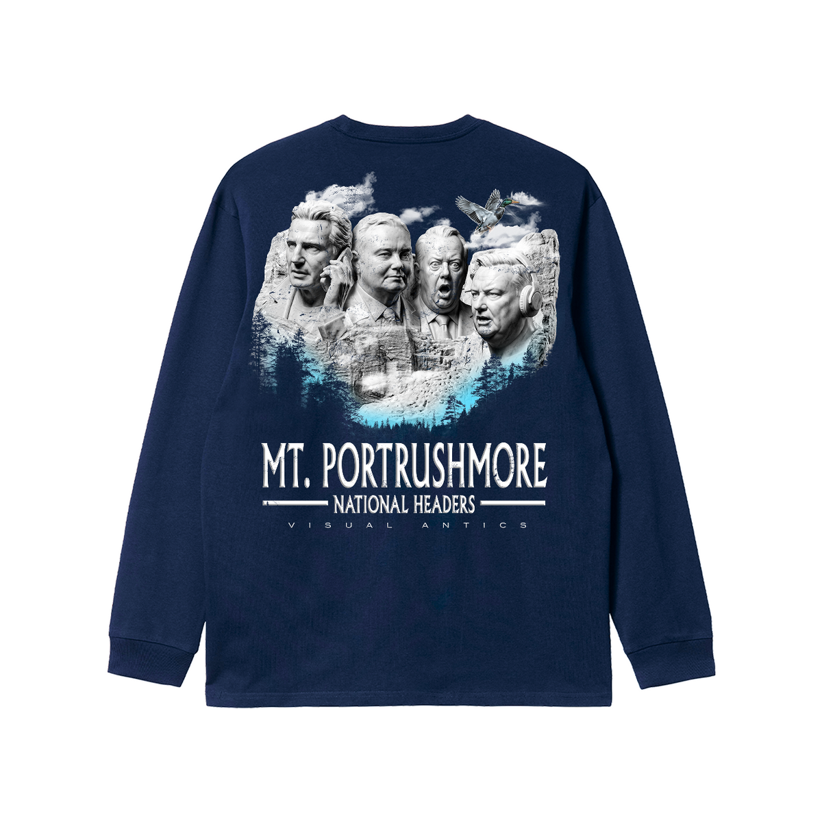 Mt. Portrushmore Long Sleeve T-Shirt