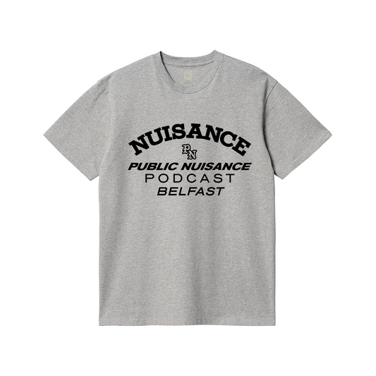 Public Nuisance Podcast Light Heather T-Shirt