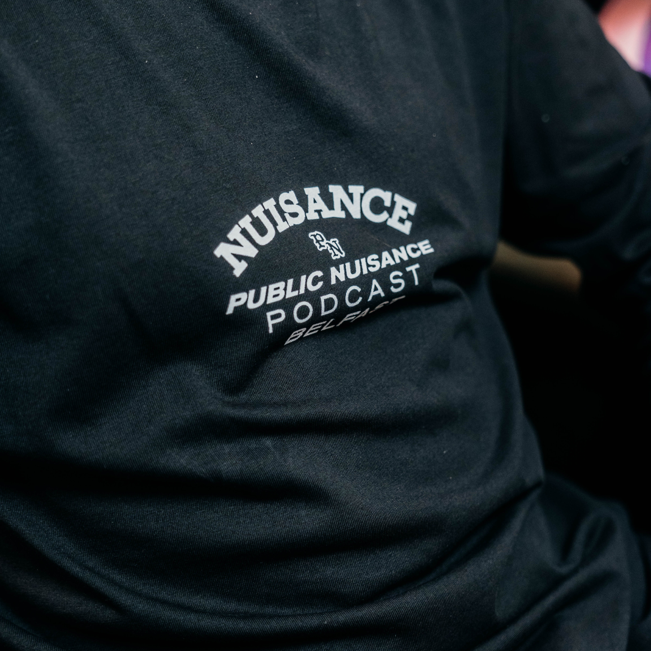 Public Nuisance Podcast Black Long Sleeve T-Shirt