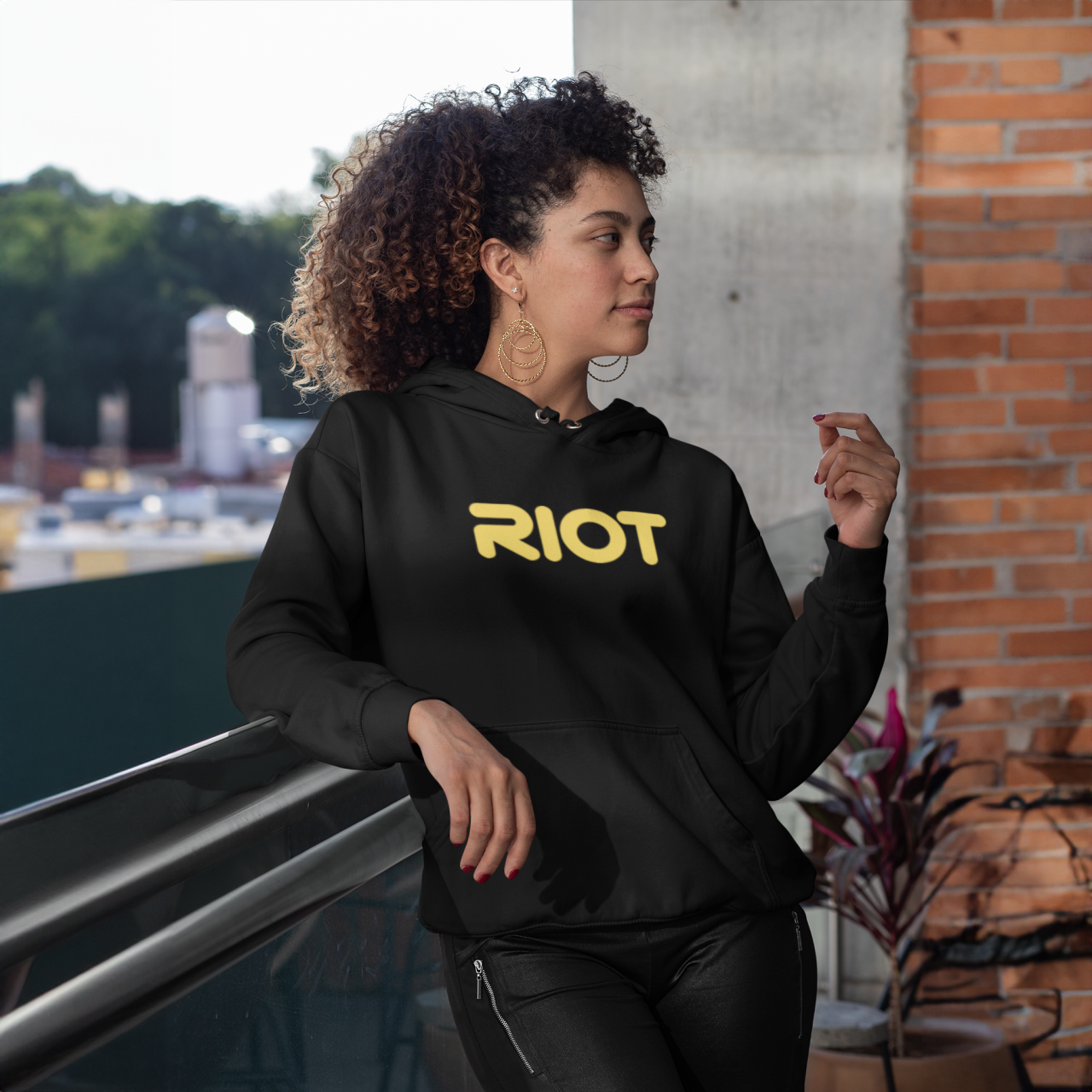Riot Black Hoodie