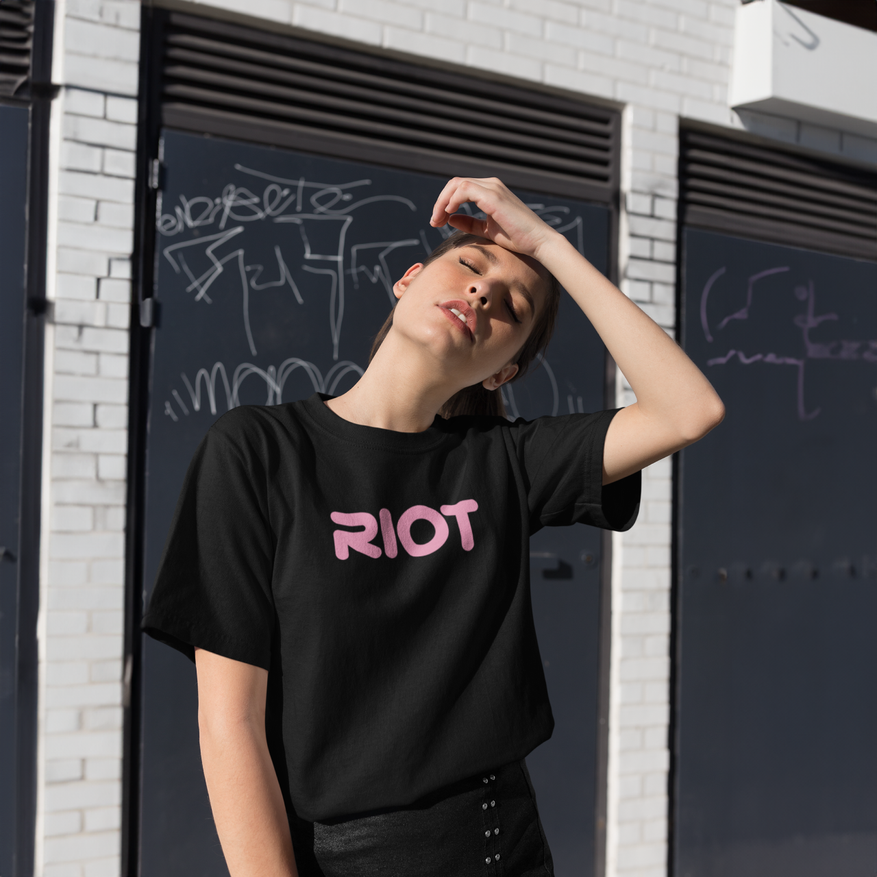 Visual Antics Riot Black T-Shirt