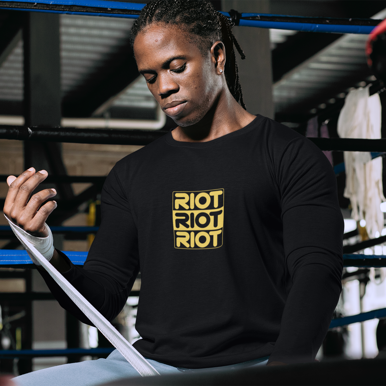 Riot Black Long Sleeve T-Shirt
