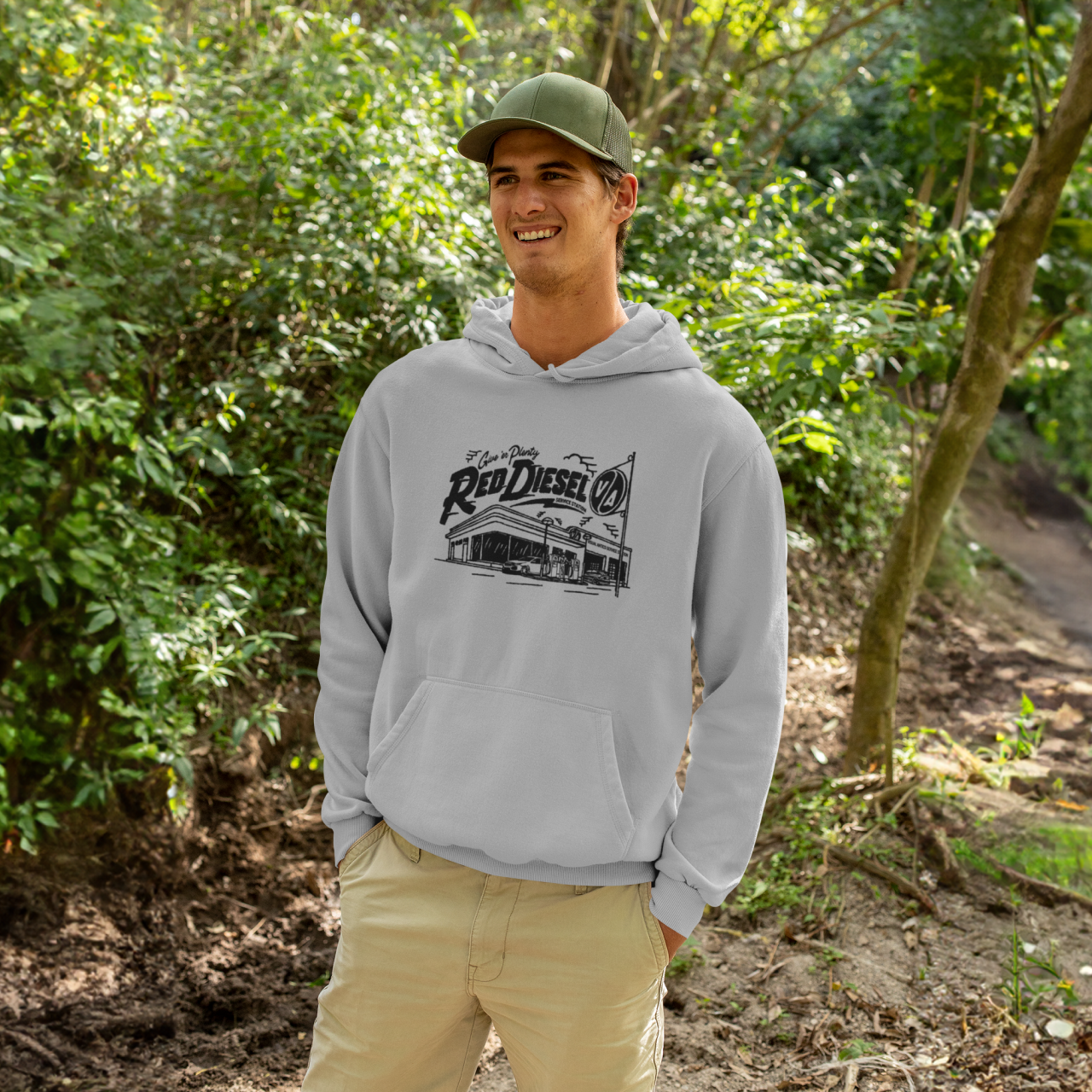 Red Diesel Service Station Hoodie