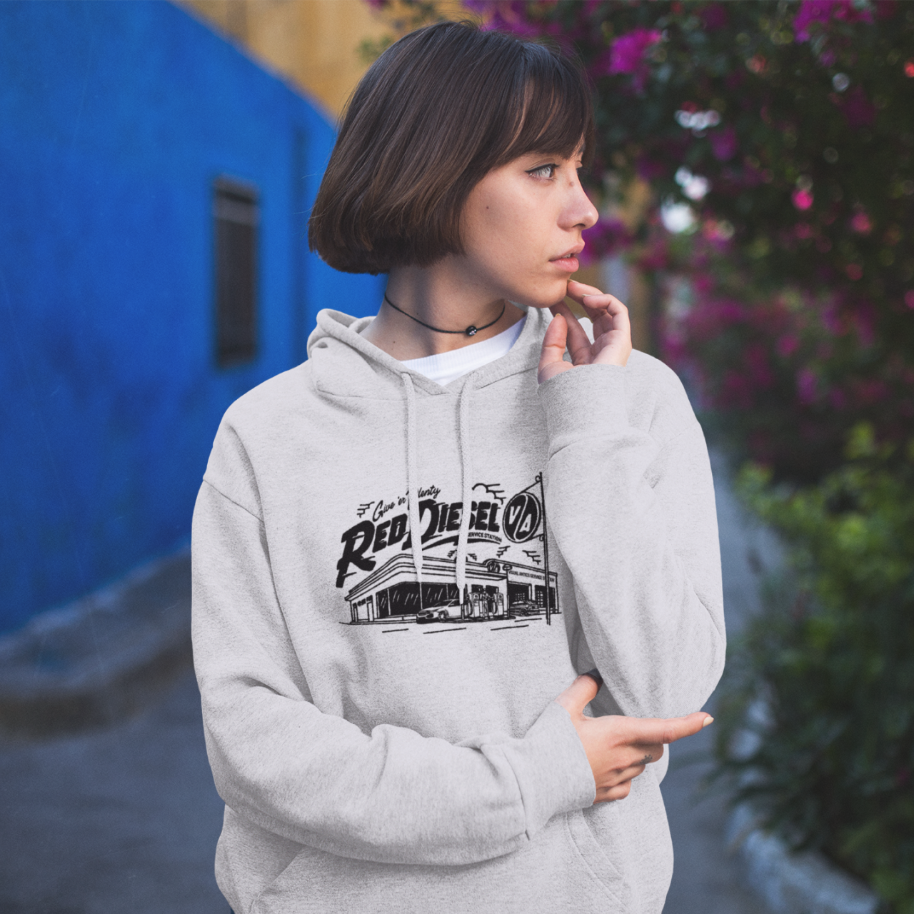 Red Diesel Service Station Hoodie