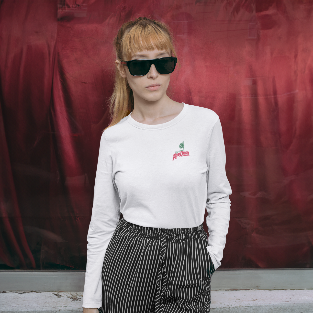 Red Diesel Service Station Long Sleeve T-Shirt