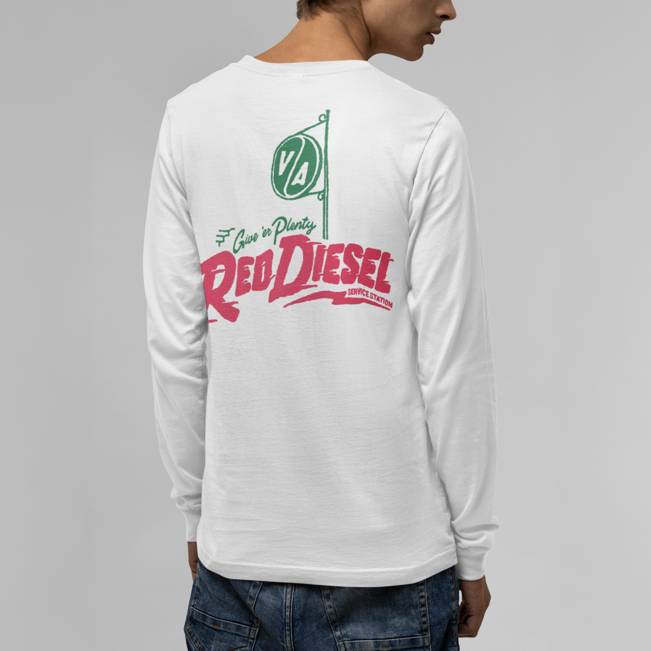 Red Diesel Service Station Long Sleeve T-Shirt