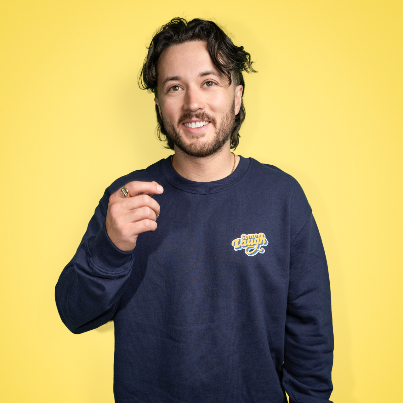 Some Laugh Podcast Navy Sweatshirt