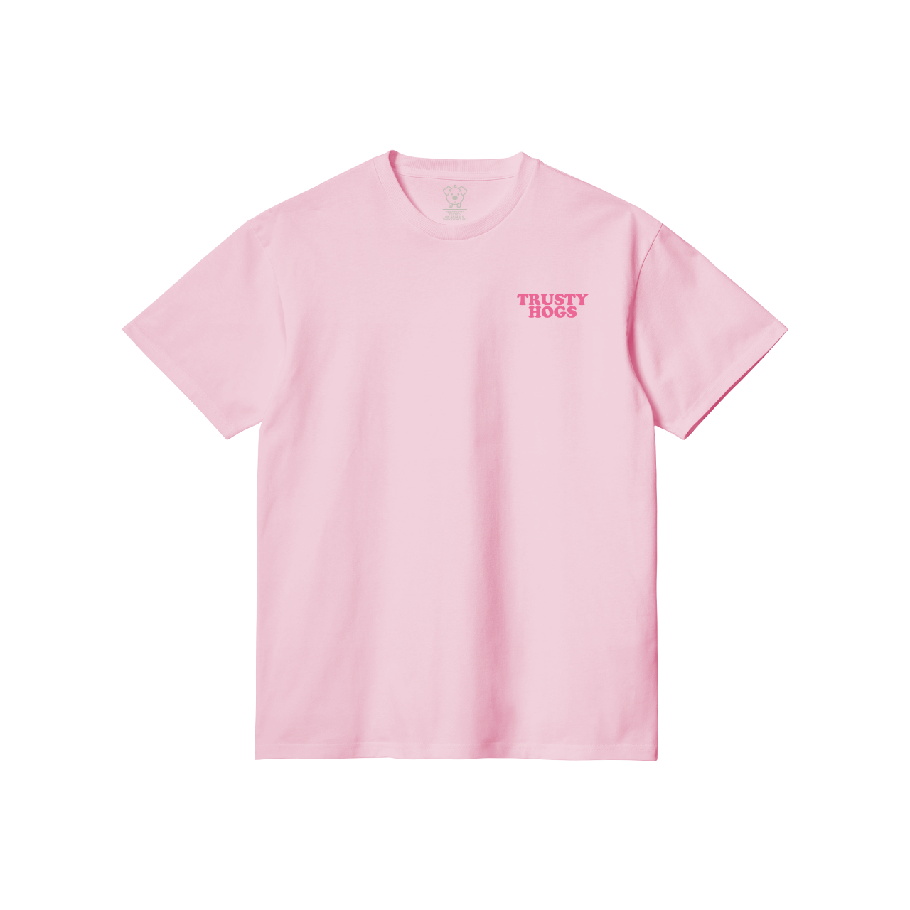 Trusty Hogs Faded Pink T-Shirt