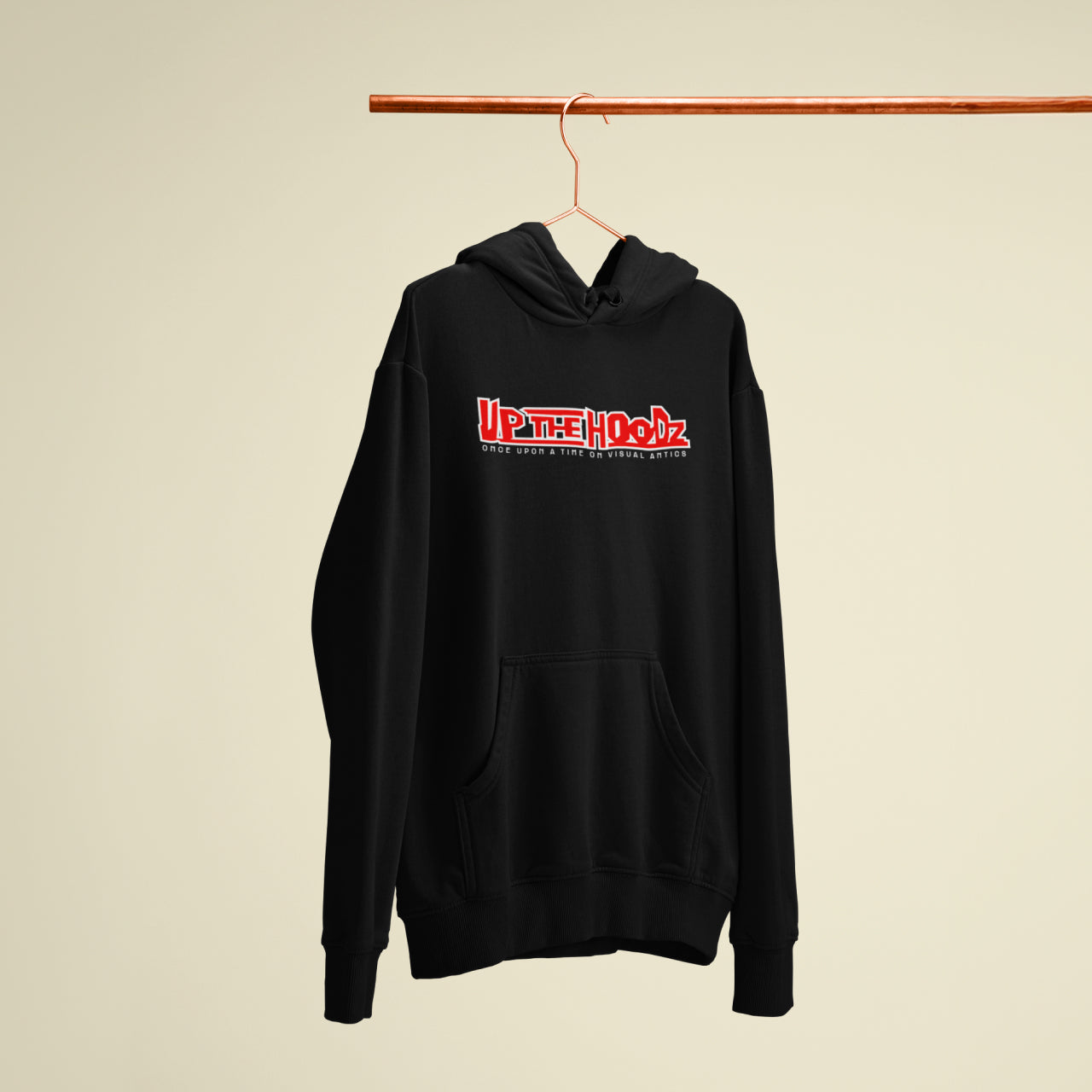Up the Hoodz Black Hoodie