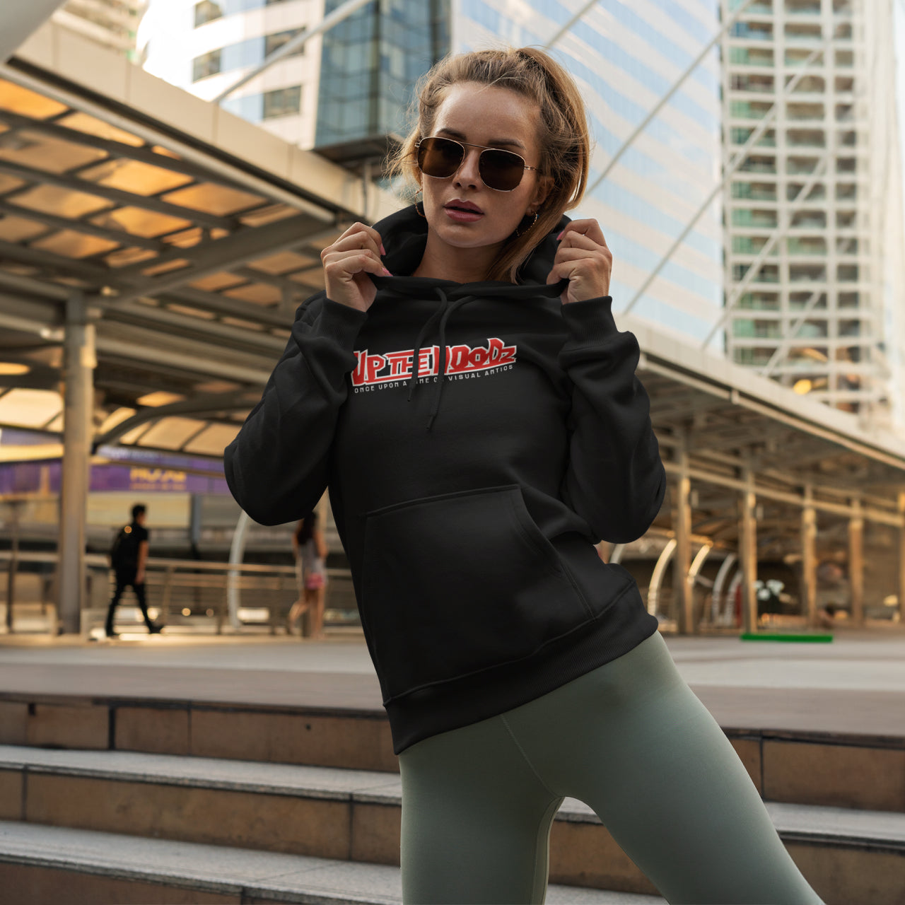 Up the Hoodz Black Hoodie