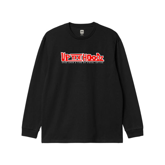 Up The Hoodz Black Long Sleeve T-Shirt