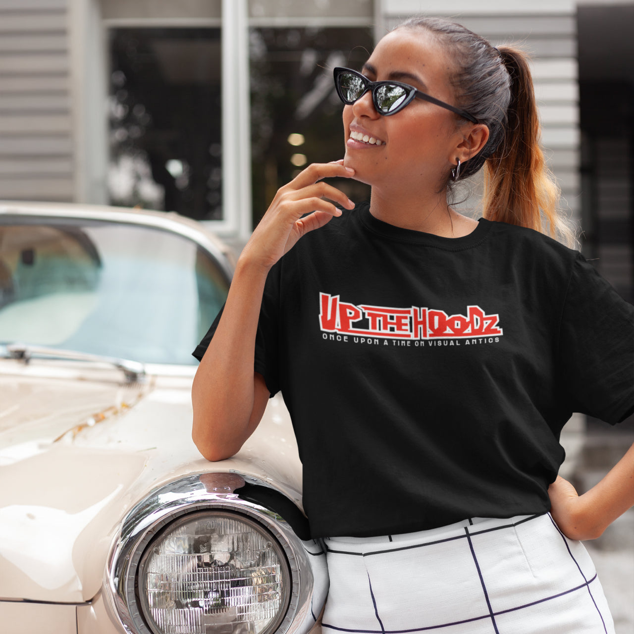Up The Hoodz Classic Black T-Shirt