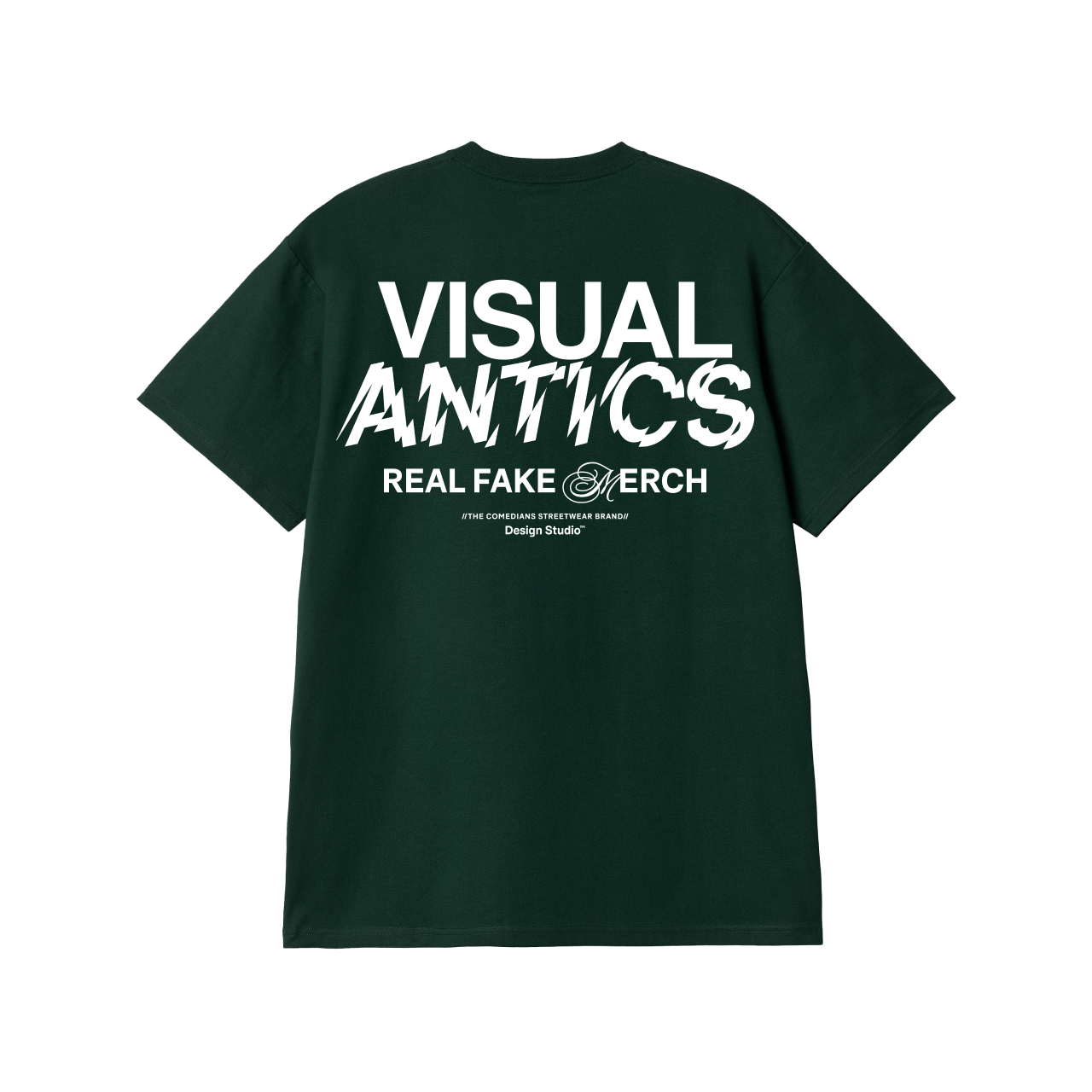 VA Design Studio Petrol Bomb Bottle Green T-Shirt