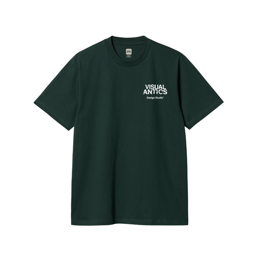 VA Design Studio Petrol Bomb Bottle Green T-Shirt