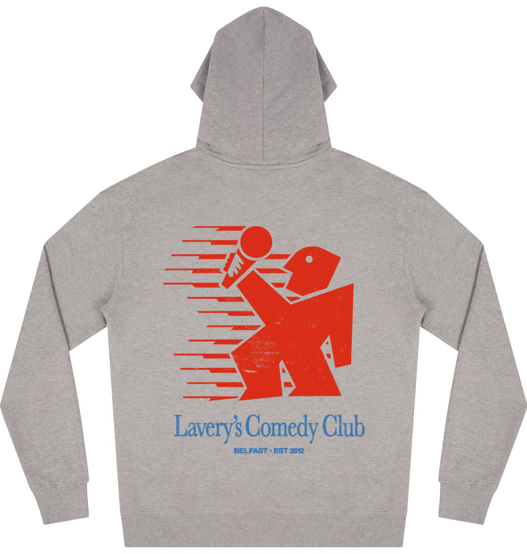 Light Heather Printed Hoody Back
