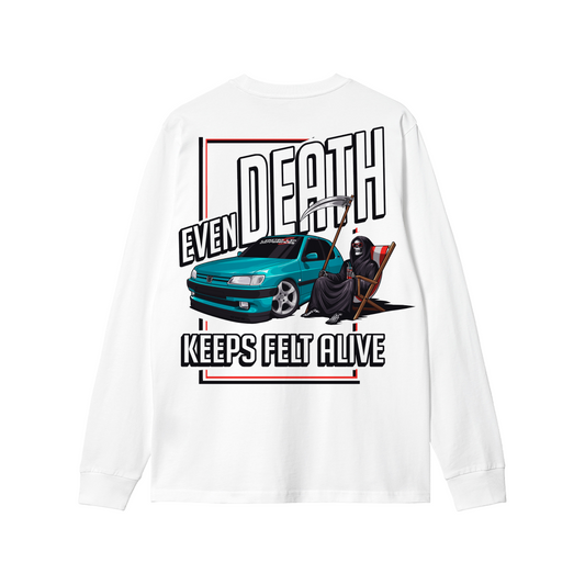 LSD 306 x Grim White Long Sleeve T-Shirt