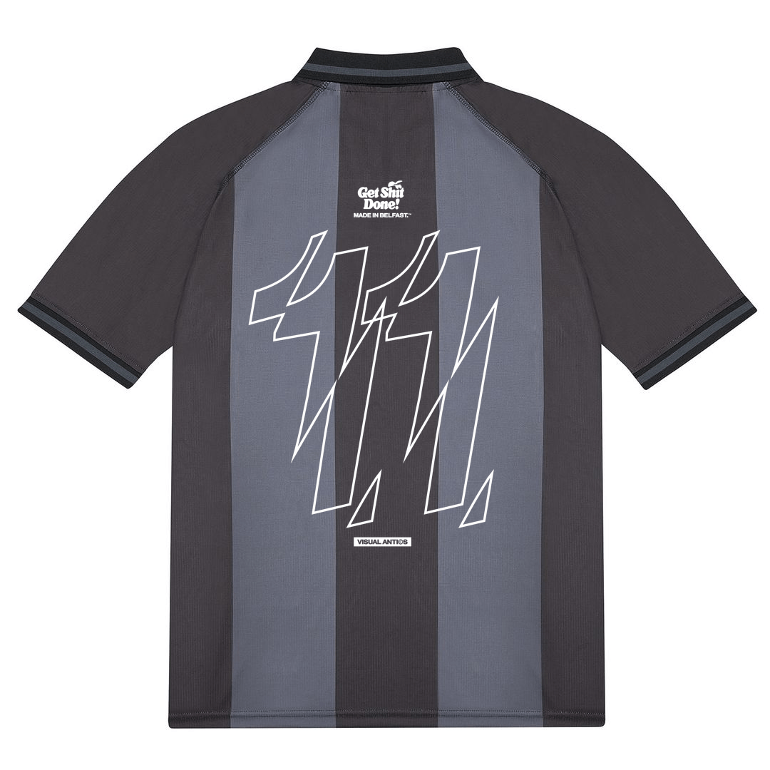 Black/Dark Grey Printed T-shirt Back