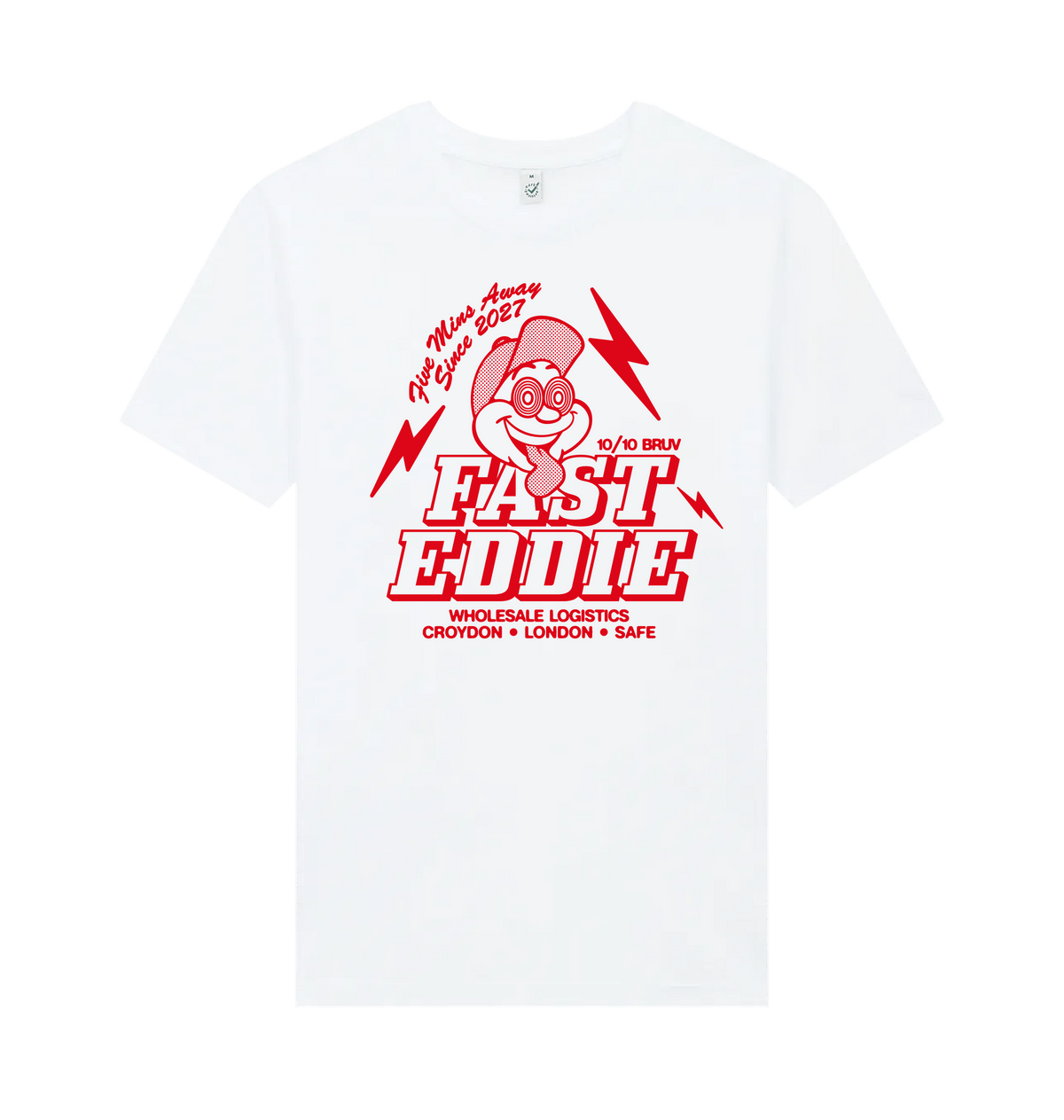 White Printed T-shirt Front