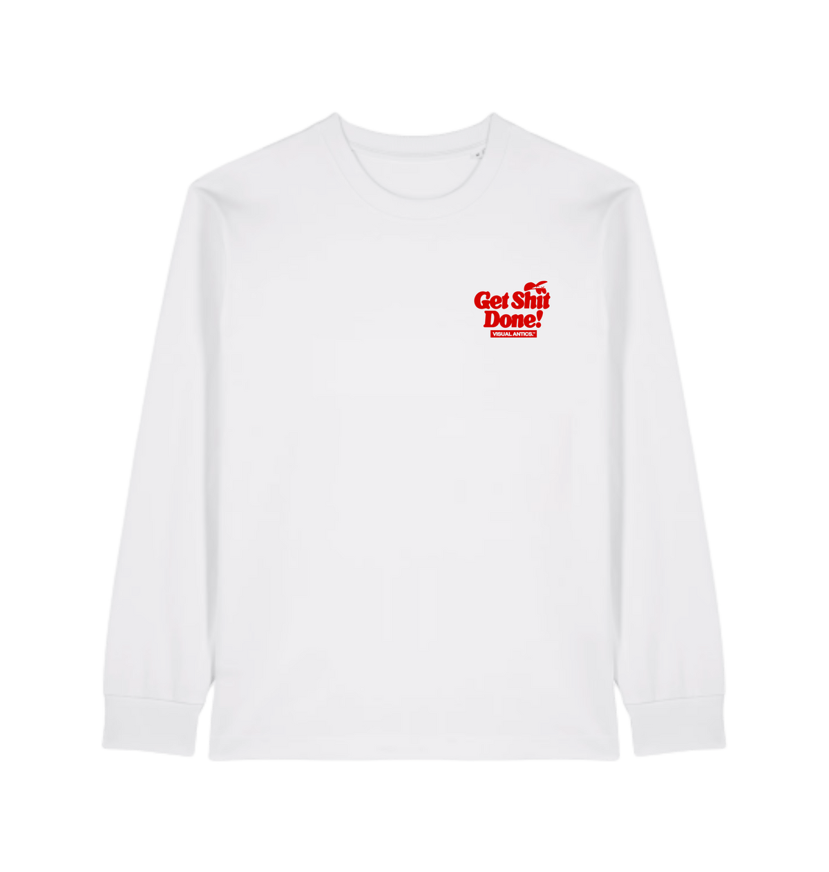 White Printed T-shirt Front