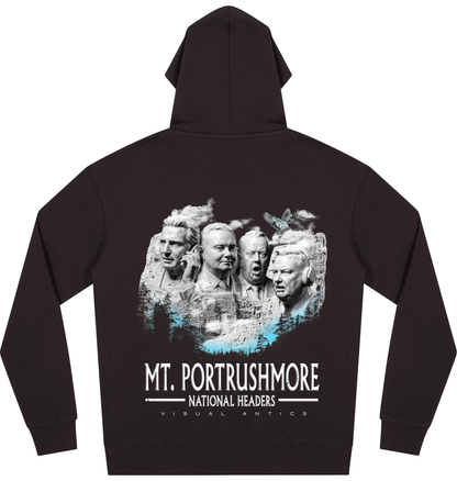 Faded Black Printed Hoody Back